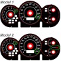 Honda Civic 2001-2005 design 1 PLASMA TACHO GLOW GAUGES TACHOSCHEIBEN DIALS