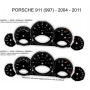 Porsche 911 - model 997 - Replacement tacho dials - converted from MPH to Km/h