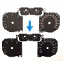 Ford Focus Mk2 lift, C-Max Mk1, Kuga Mk1 - Replacement tacho dial - converted from MPH to Km/h