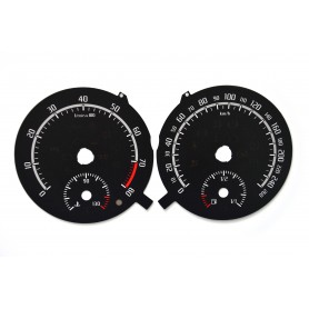 Skoda Fabia RS 2gen. - Replacement dial - converted from MPH to Km/h