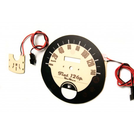 FIAT 126p glow face gauge plasma tacho glow gauges tachoscheiben dials