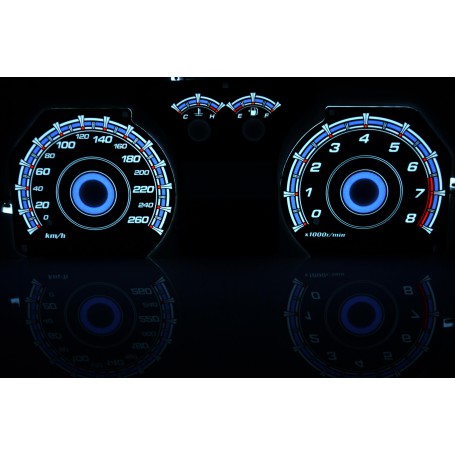 Hyundai Coupe 2gen. (2002-2008) wzór 2 tarcze licznika zegary INDIGLO