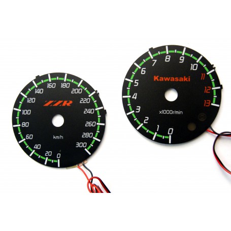 Kawasaki ZZR 1400 Wzór 2 tarcze licznika zegary INDIGLO
