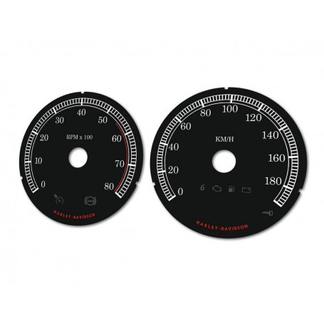 Harley Davidson Sportster, Street Glide – 4” (80mm) replacement tacho dials