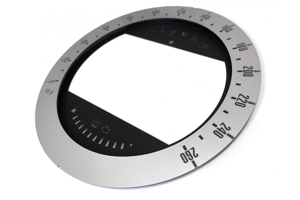 MINI with navigation display REPLACEMENT DIAL - CONVERTED FROM MPH TO KM/H