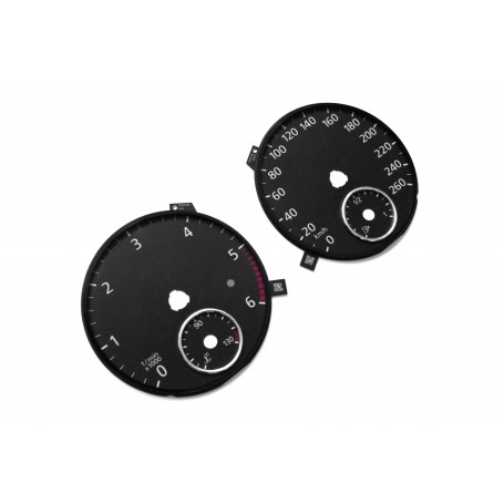 Volkswagen Passat B6, B7 - Replacement tacho dials - converted from MPH to Km/h