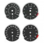 BMW M3 E90, E92, E93 M Version - Replacement tacho dial - converted from MPH to Km/h