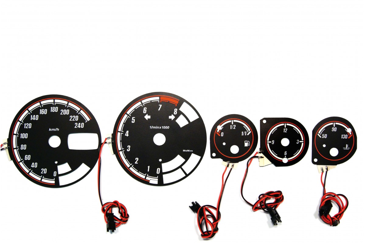 Alfa Romeo 156 Design 4 glow gauge plasma dials tachoscheibe glow shift indicato 