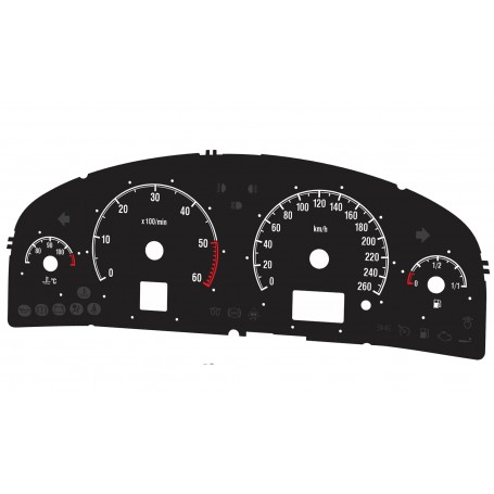 Opel Vectra C Replacement dial converted MPH to Km/h