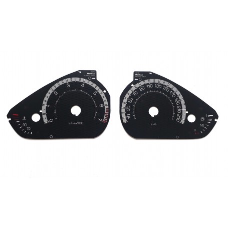 Peugeot 208 GTI - Replacement tacho dial - converted from MPH to Km/h