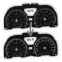 Nissan Note - Replacement tacho dial - converted from MPH to Km/h