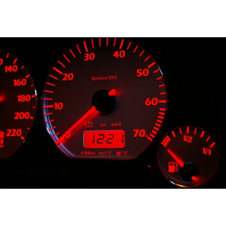 Volkswagen Polo 6n Design 4 plasma tacho glow gauges tachoscheiben dials