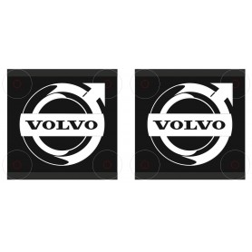 2x VOLVO Small Corners Light Boards LKW 15x15cm