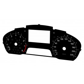 Ford Ecosport after lift - Replacement tacho dial - converted from MPH to Km/h