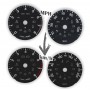 Land Rover Discovery Sport IV - Replacement tacho dials counter faces gauges - converted from MPH to Km/h