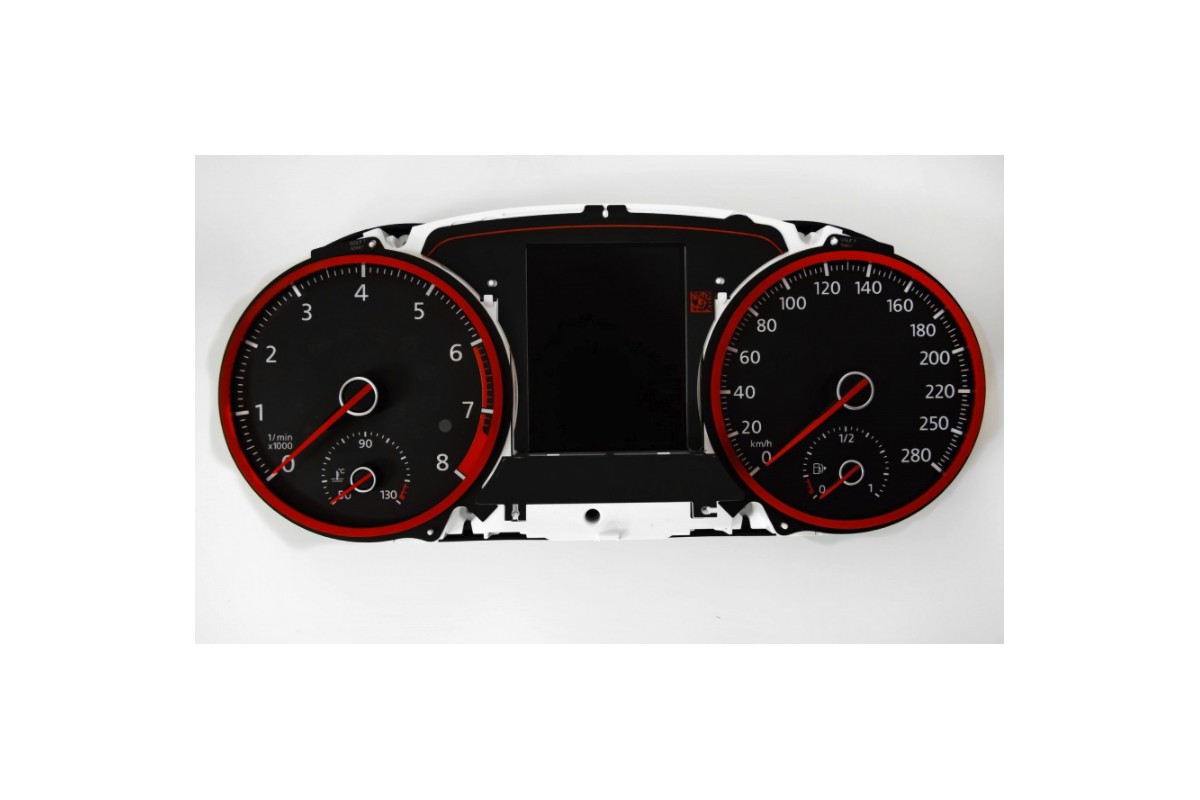 Volkswagen Golf 7 MK7 GTI Replacement tacho dials, counter faces