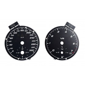 Mercedes SLK R171 AMG - Replacement tacho dial - converted from MPH to Km/h