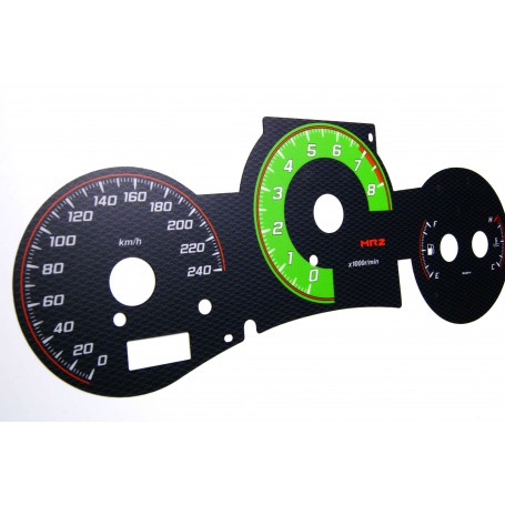 Toyota MR2 - 3gen. - design 3 plasma tacho glow gauges tachoscheiben dials