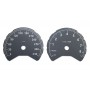 BMW M3 F80, BMW M4 F83 - Replacement tacho dials, counter gauges faces grey MPH to km/h