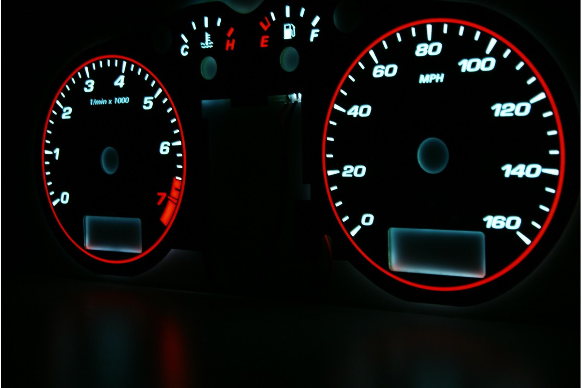 Audi TT (8N) '98-'06 design 1 PLASMA TACHO GLOW GAUGES TACHOSCHEIBEN DIALS