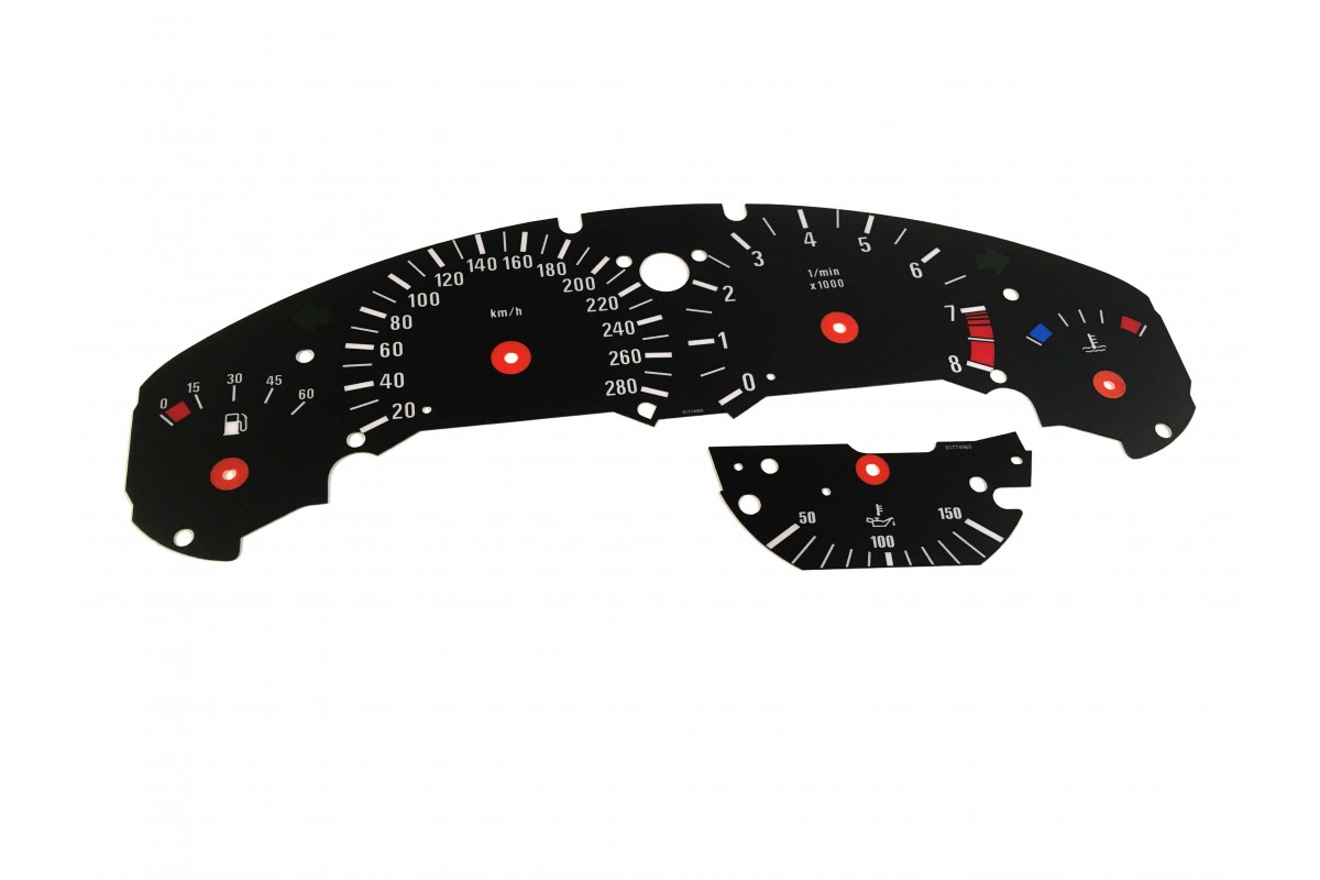 BMW E36 M version look - Replacement dials, counter faces gauges ...