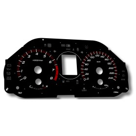 Subaru Forester 2011-2013 replacement tacho dials, counter faces gauges MPH km/h