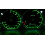 Volkswagen Golf MK3 - custom gauges, range starts on top - plasma tacho glow gauges tachoscheiben dials