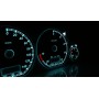 Volkswagen Golf MK3 - custom gauges, range starts on top - plasma tacho glow gauges tachoscheiben dials