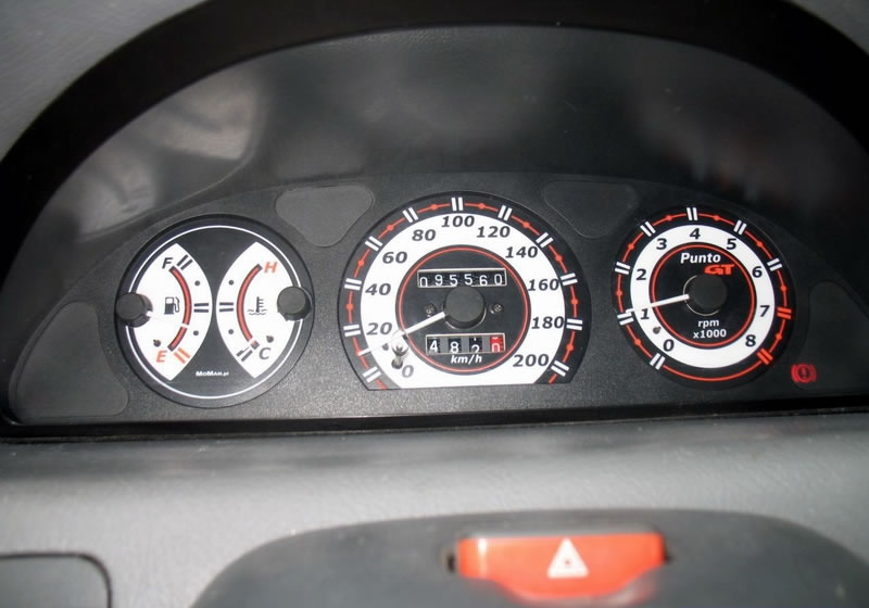 FIAT Punto MK1 MK2 Uno plasma glow gauges dials plasma tacho illumiglo 